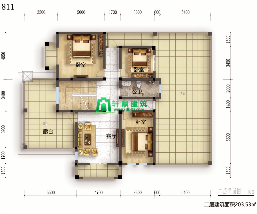 二层平面图 二层平面图
