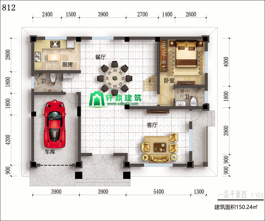 一层平面图 一层平面图
