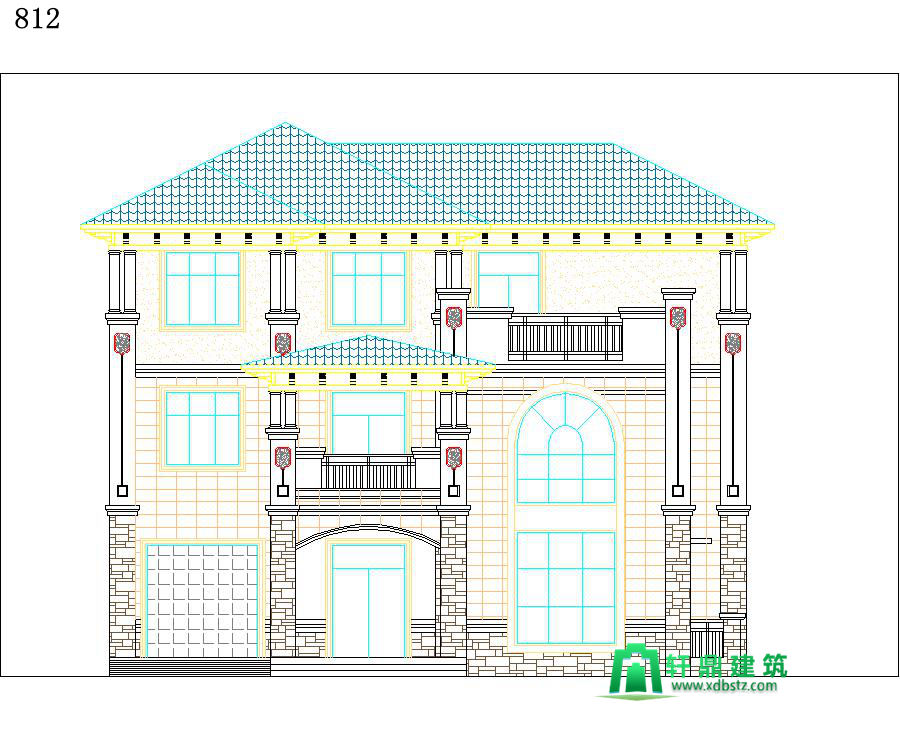 正立面图 正立面图