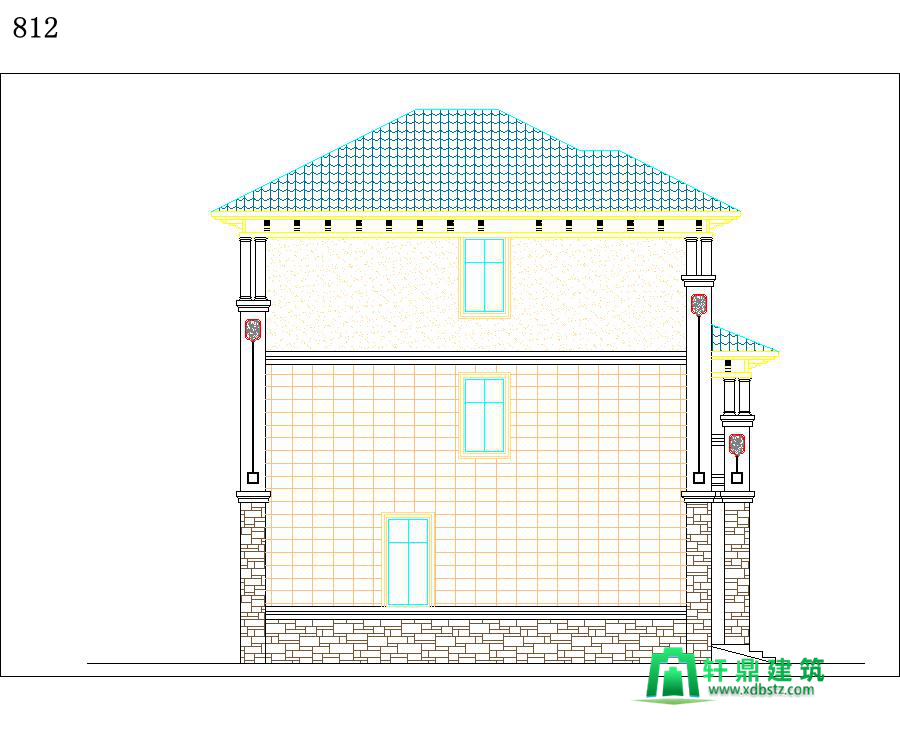 左立面图 左立面图
