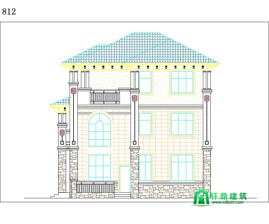右立面图 右立面图