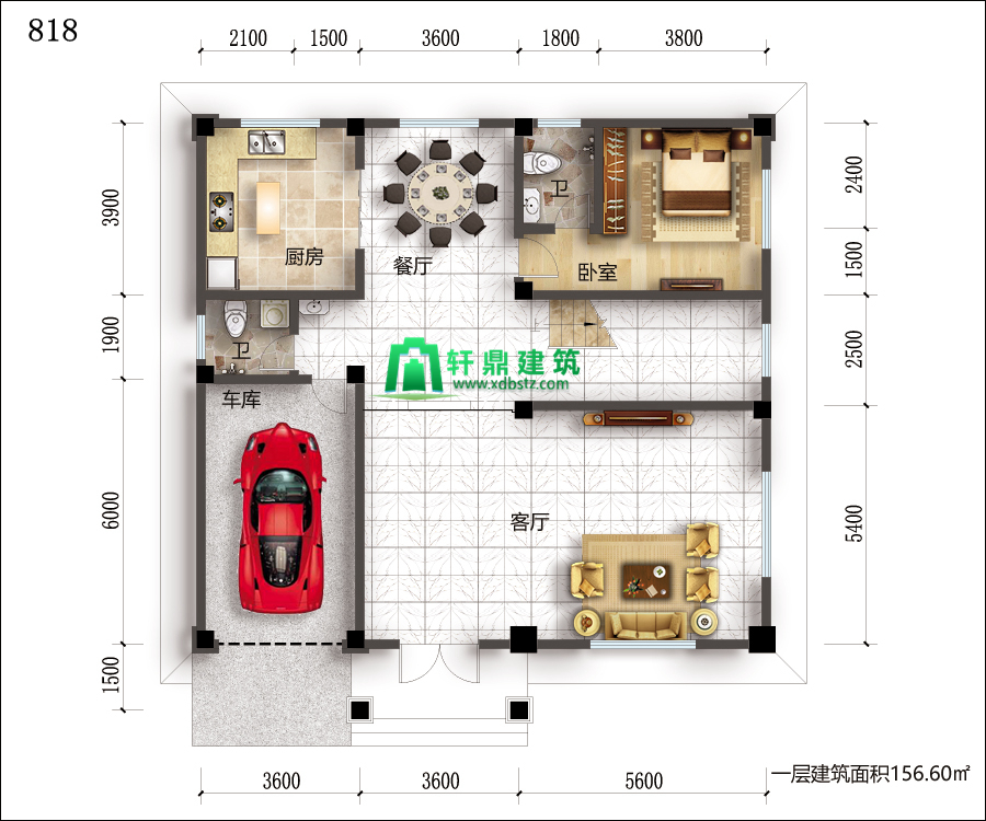 一层平面图 一层平面图