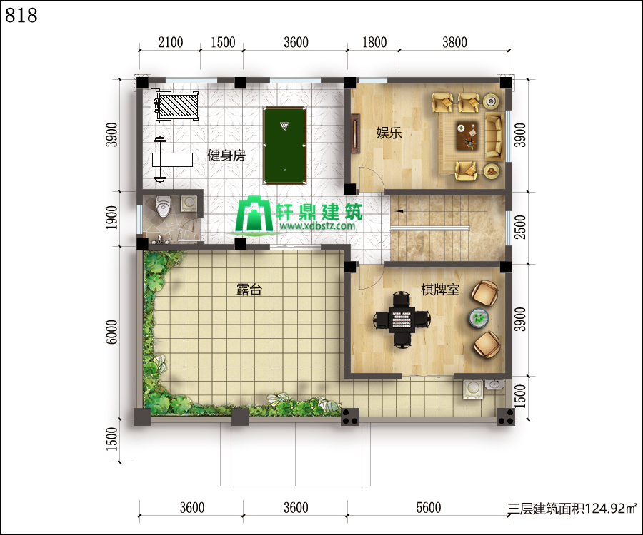 三层平面图 三层平面图