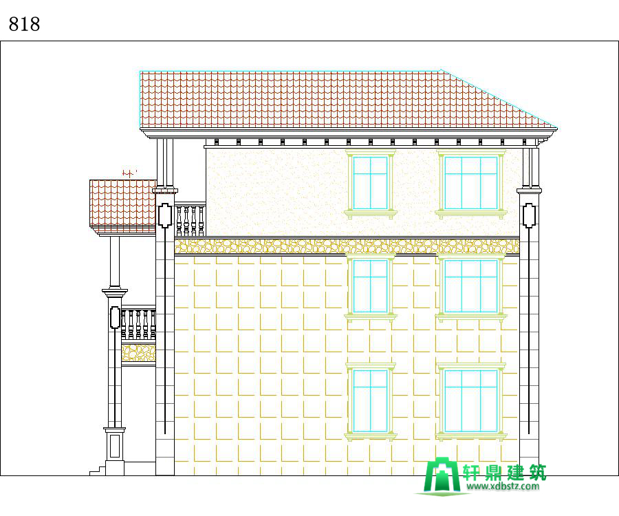 右立面图 右立面图