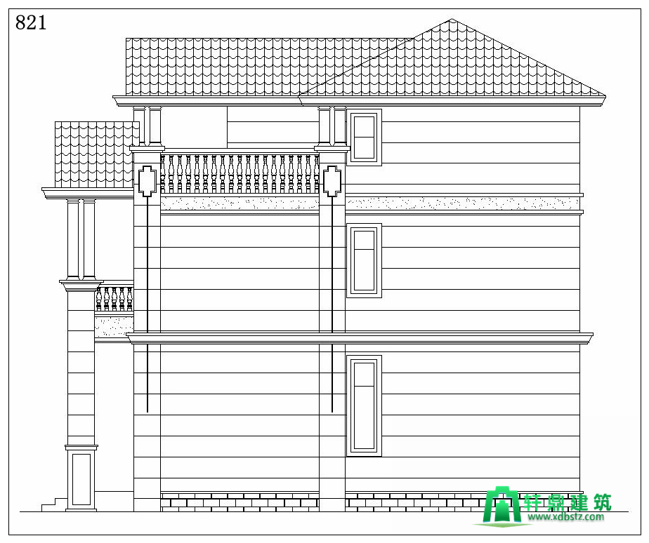 右立面图 右立面图