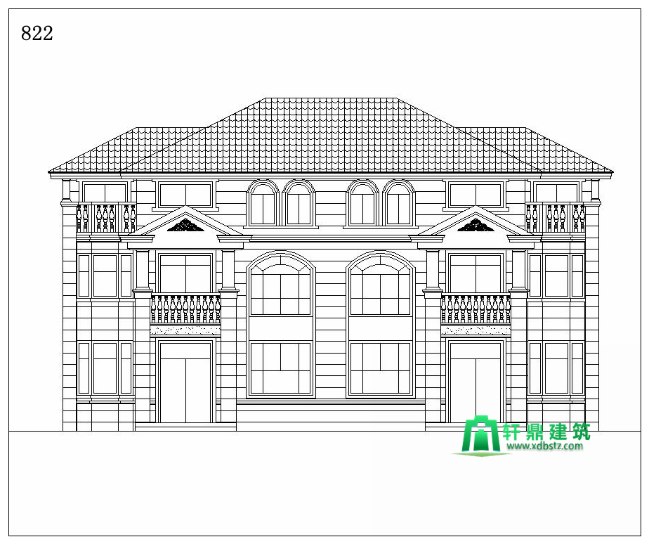 正立面图 正立面图