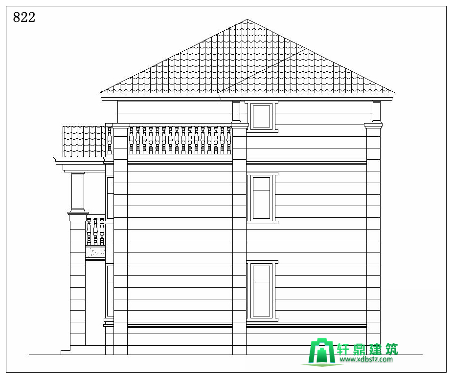 左右立面图 左右立面图