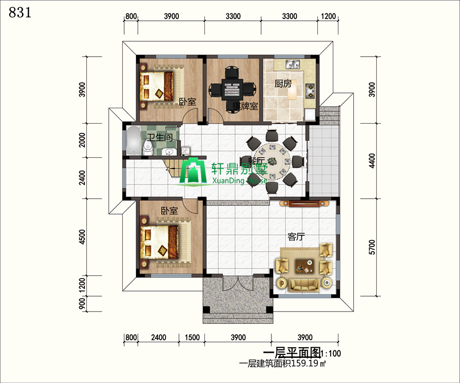 一层平面图 一层平面图