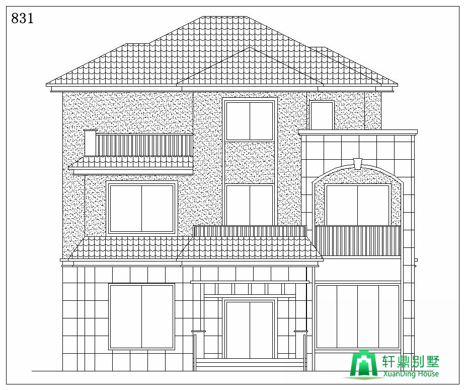正立面图 正立面图
