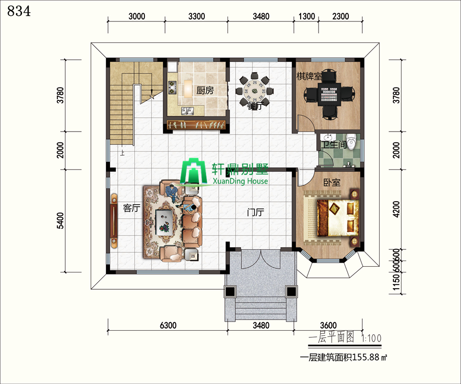 一层平面图 一层平面图