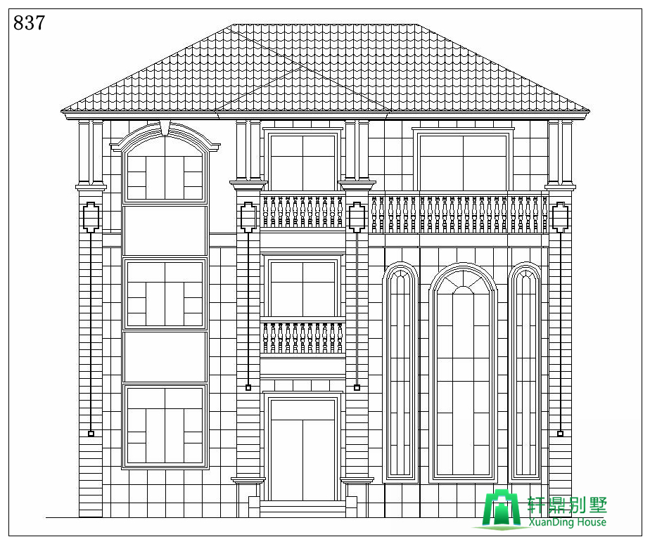正立面图 正立面图