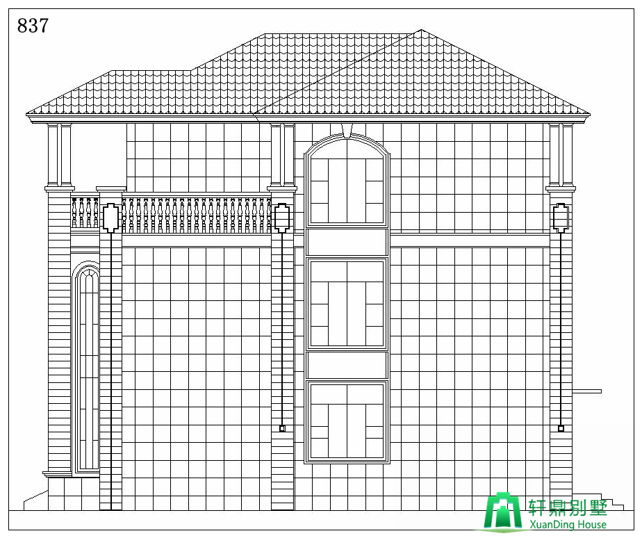 右立面图 右立面图