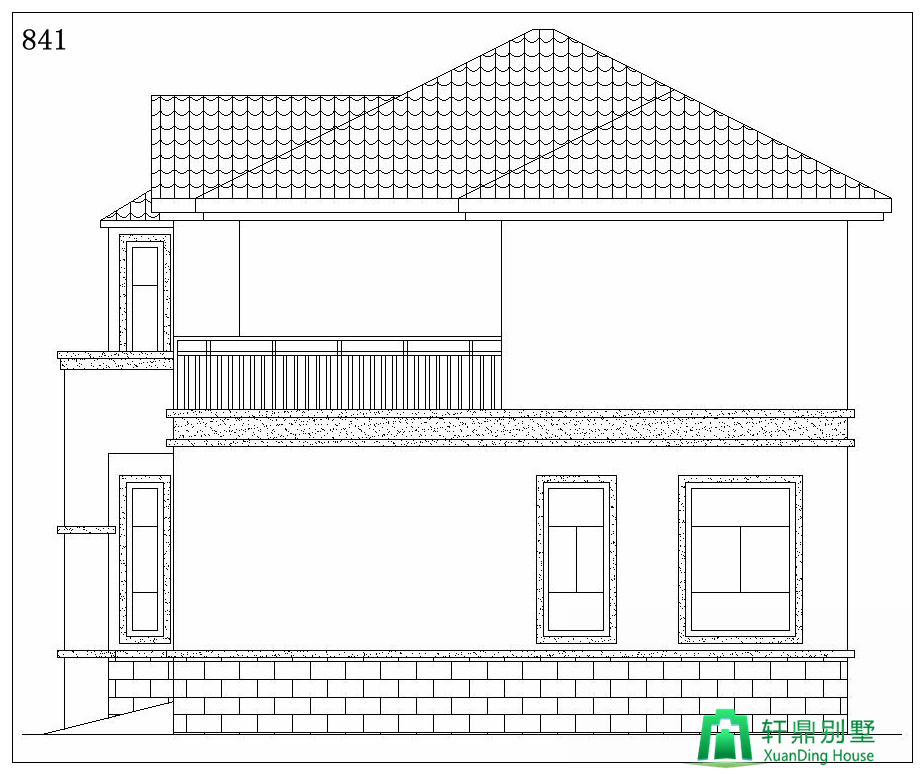 右立面图 右立面图