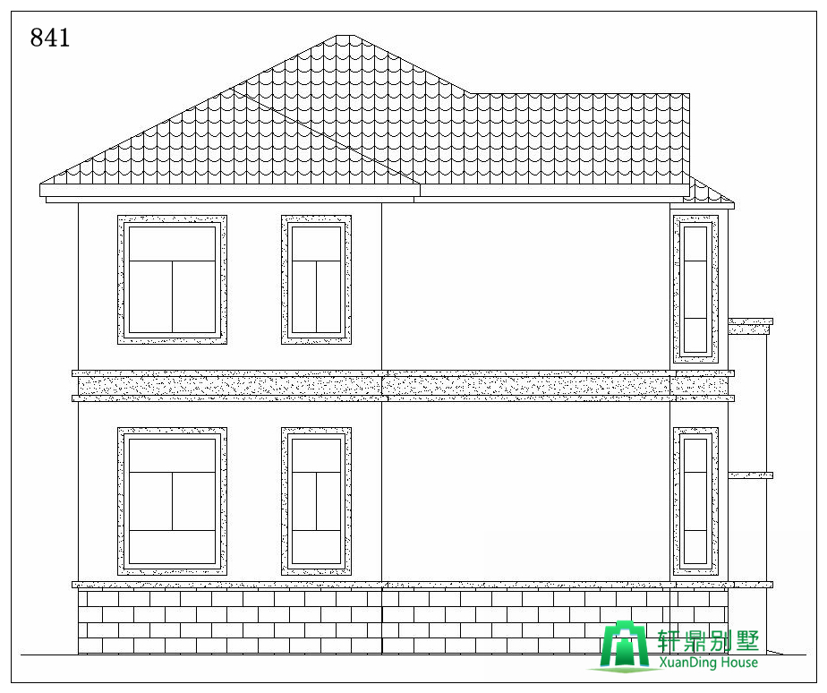 左立面图 左立面图