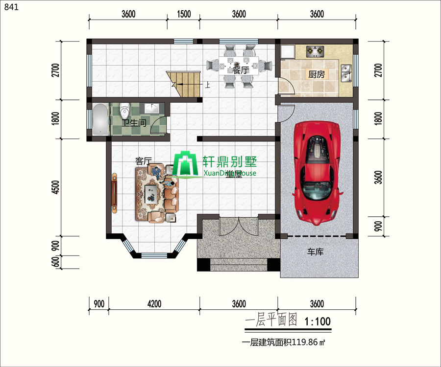 一层平面图 一层平面图