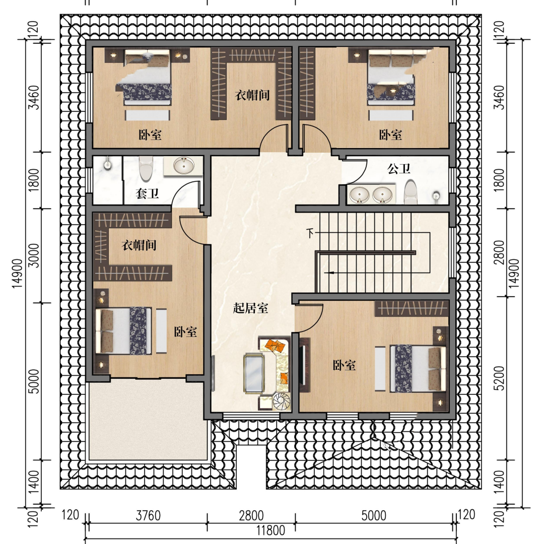 三层平面图.png 三层平面图.png