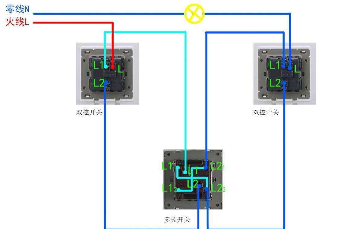 三开三控开关怎么接线.png 三开三控开关怎么接线.png
