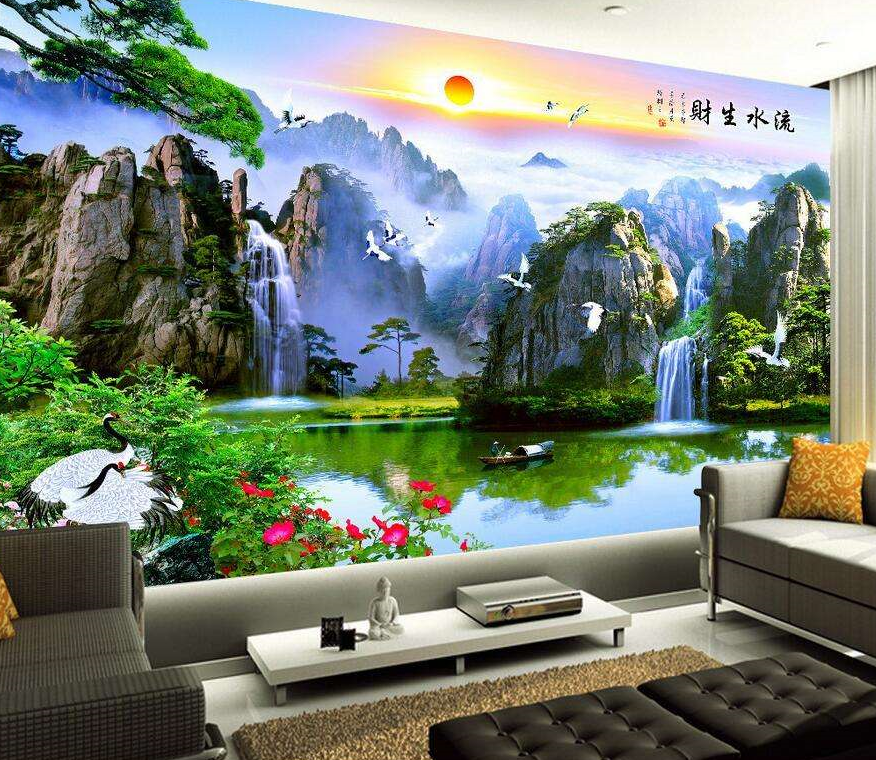 电视背景墙可以用山水画吗.png 电视背景墙可以用山水画吗.png