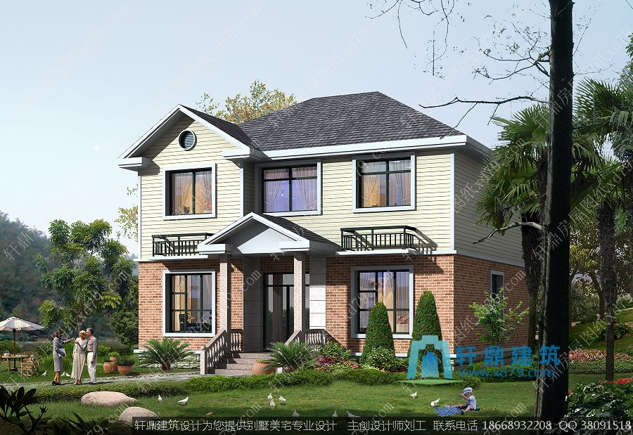 二层房屋设计图_效果图