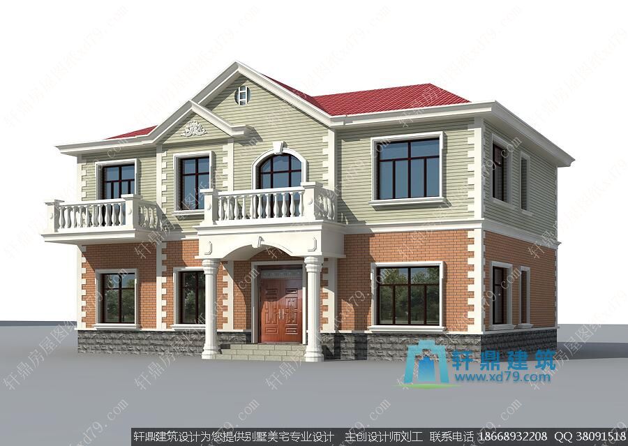 二层田园风格小别墅