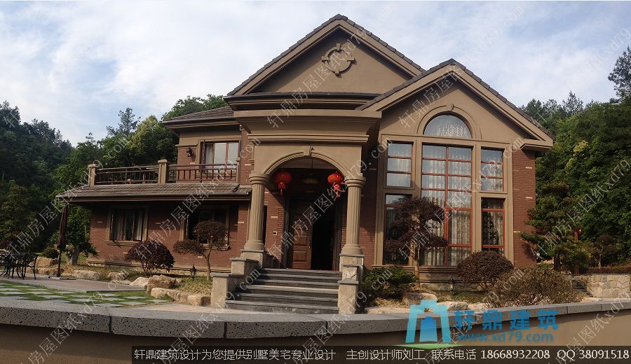 二层欧式豪华别墅设计图_实景外观效果图2