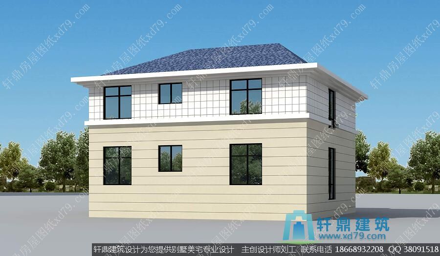 二层轻钢别墅外观图3