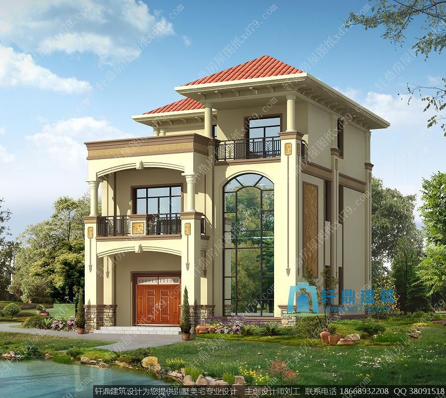 三层自建房别墅外观图