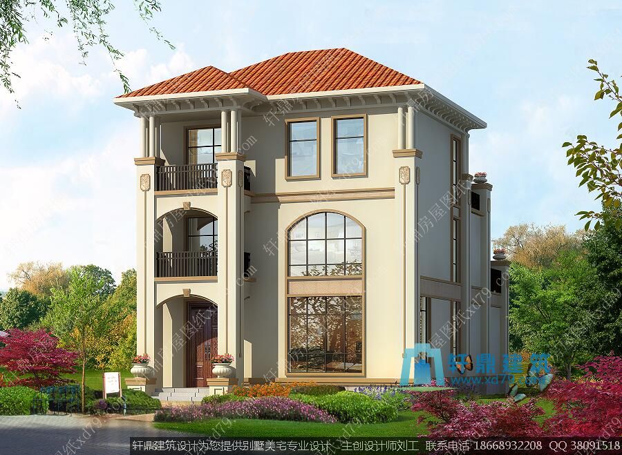 三层欧式农村小别墅1