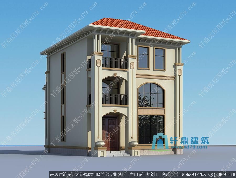 三层欧式农村小别墅2