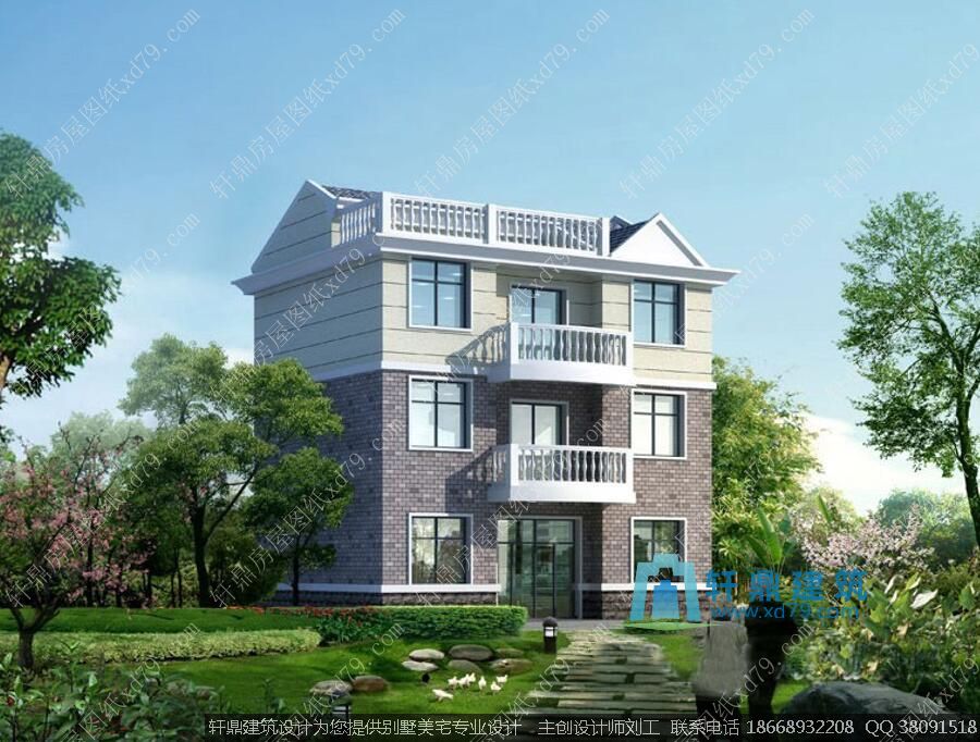 兄弟独立住宅户型效果图