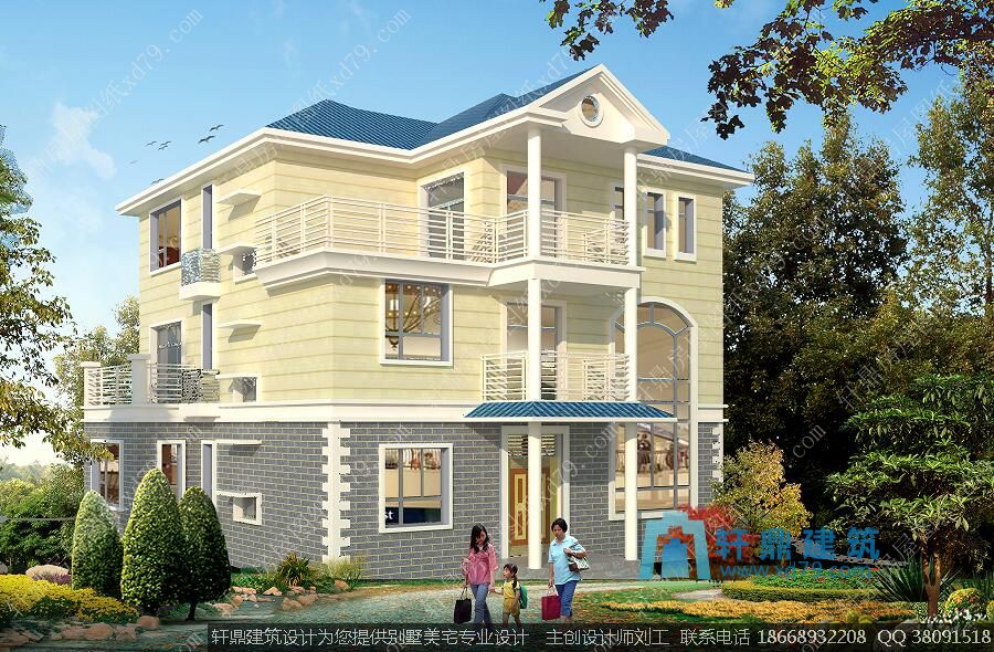 三层新农村自建房建设图纸_效果图