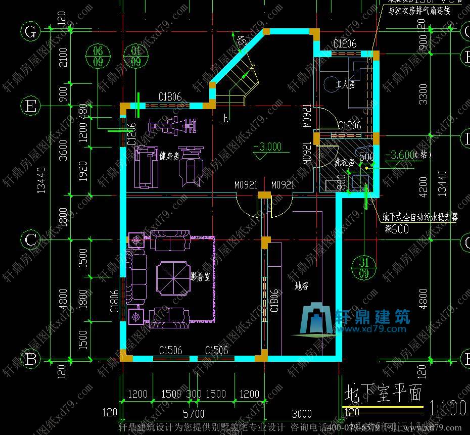 15.8x14.9豪华三层带地下室别墅设计图_豪华山庄别墅设计图_法式古典别墅设计