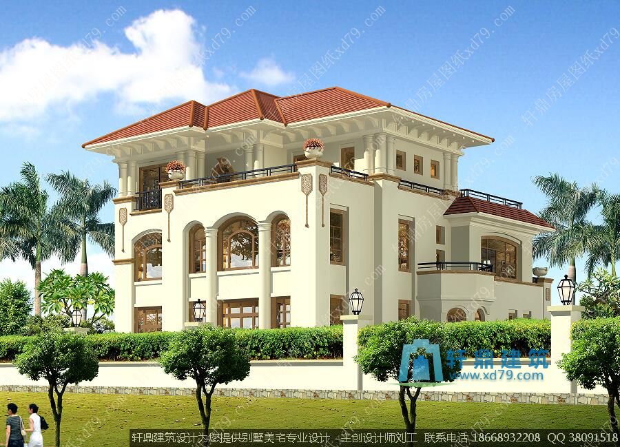 三层复式别墅自建房设计图