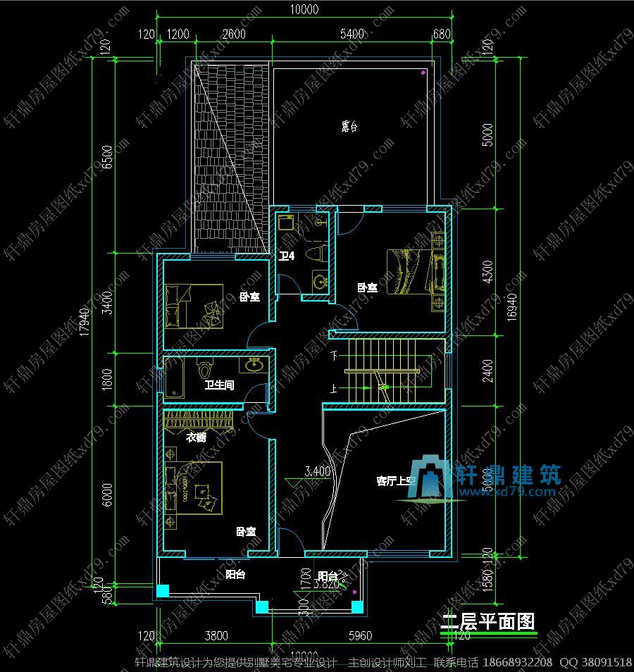 复式自建房平面图2