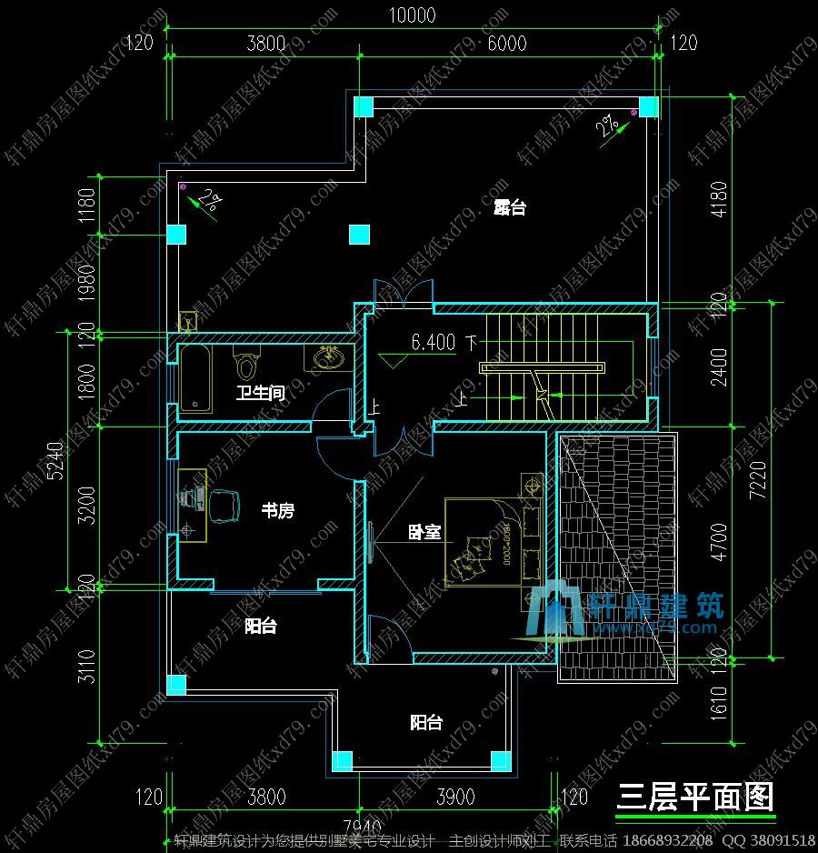 复式自建房平面图3