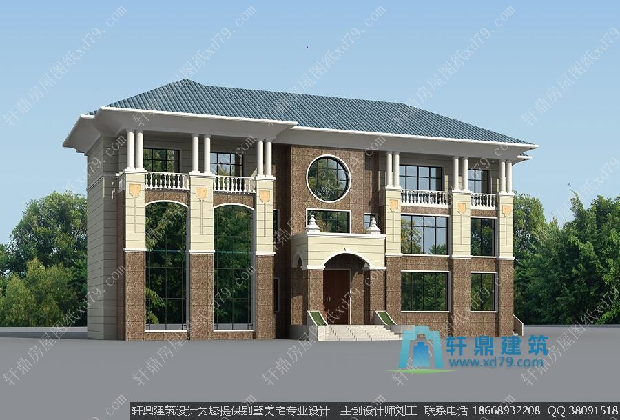 大户型侧面效果图