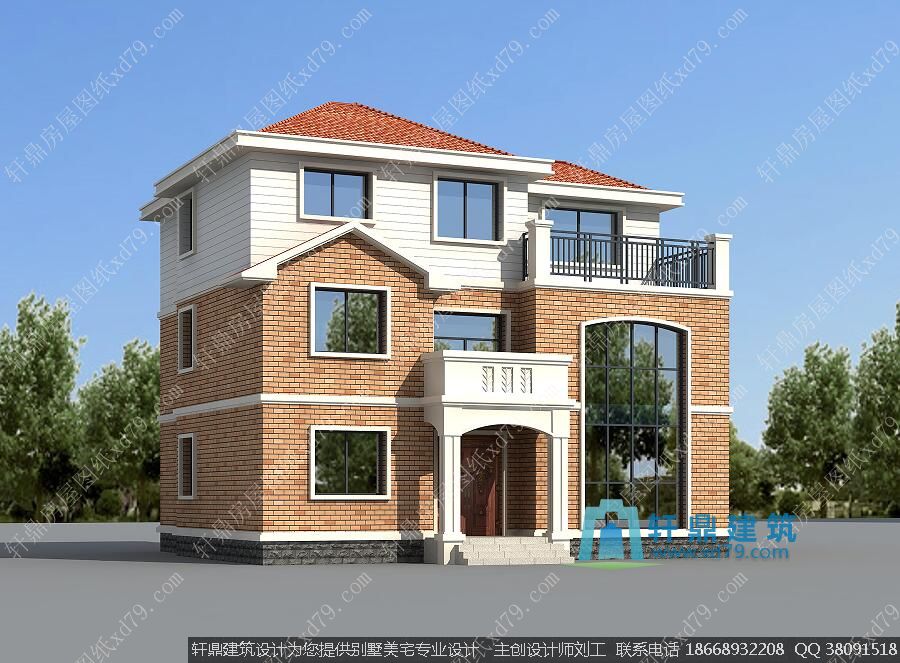 实用三层别墅外观图2