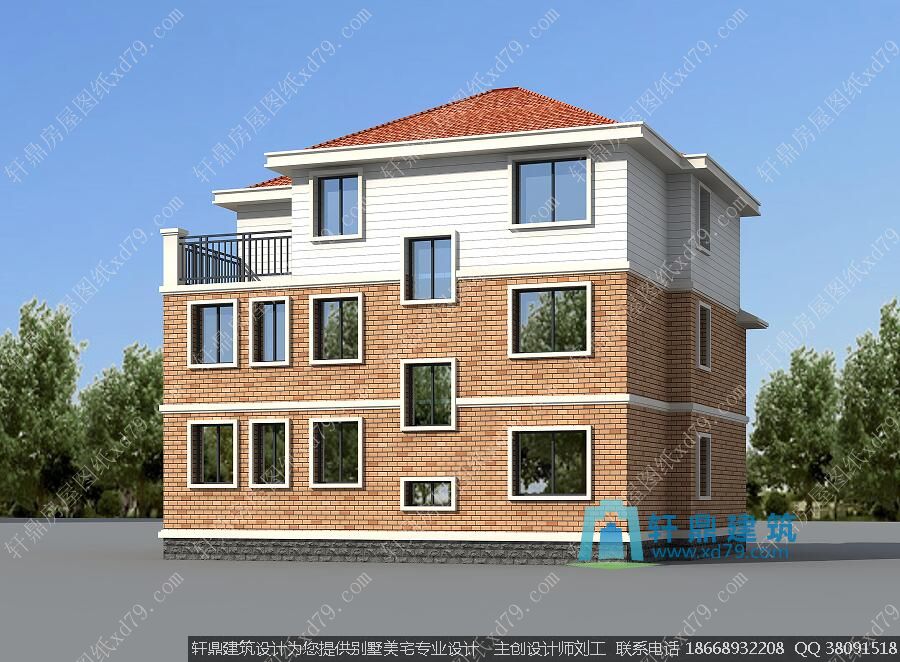 实用三层别墅外观图3